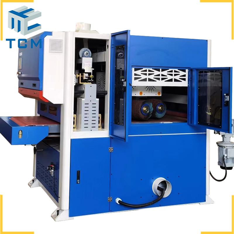 Steel metal sheet sanding deburring machine